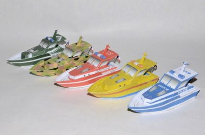 Vystřihovánky - rychlé čluny