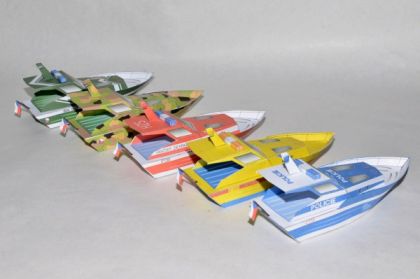 Vystřihovánky - rychlé čluny