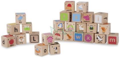 Wonderworld, Dřevěné ABC kostky