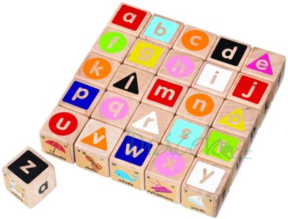 Wonderworld, Dřevěné ABC kostky