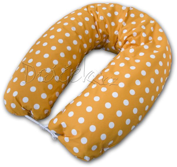 Kojicí polštář puntík oranžový