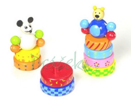 Dřevěná skládací věž Myš a medvěd