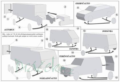 Vystřihovánky Auta a autíčka