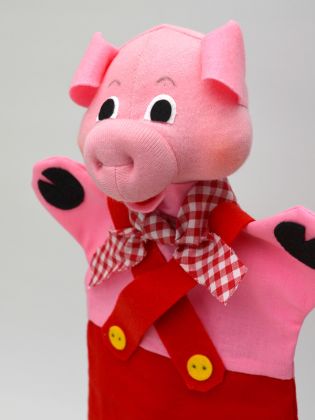 Maňásek Prasátko červené