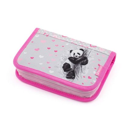BAGMASTER, Školní dvouchlopňový penál CASE BETA 22 B - Panda