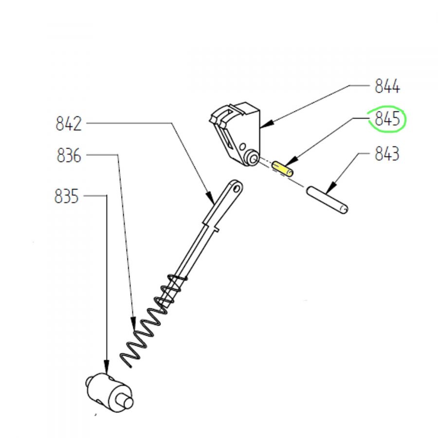 Cep táhla Pardini HP