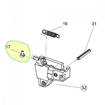 Vodící distance 2,55 - Walther P990/P99 old