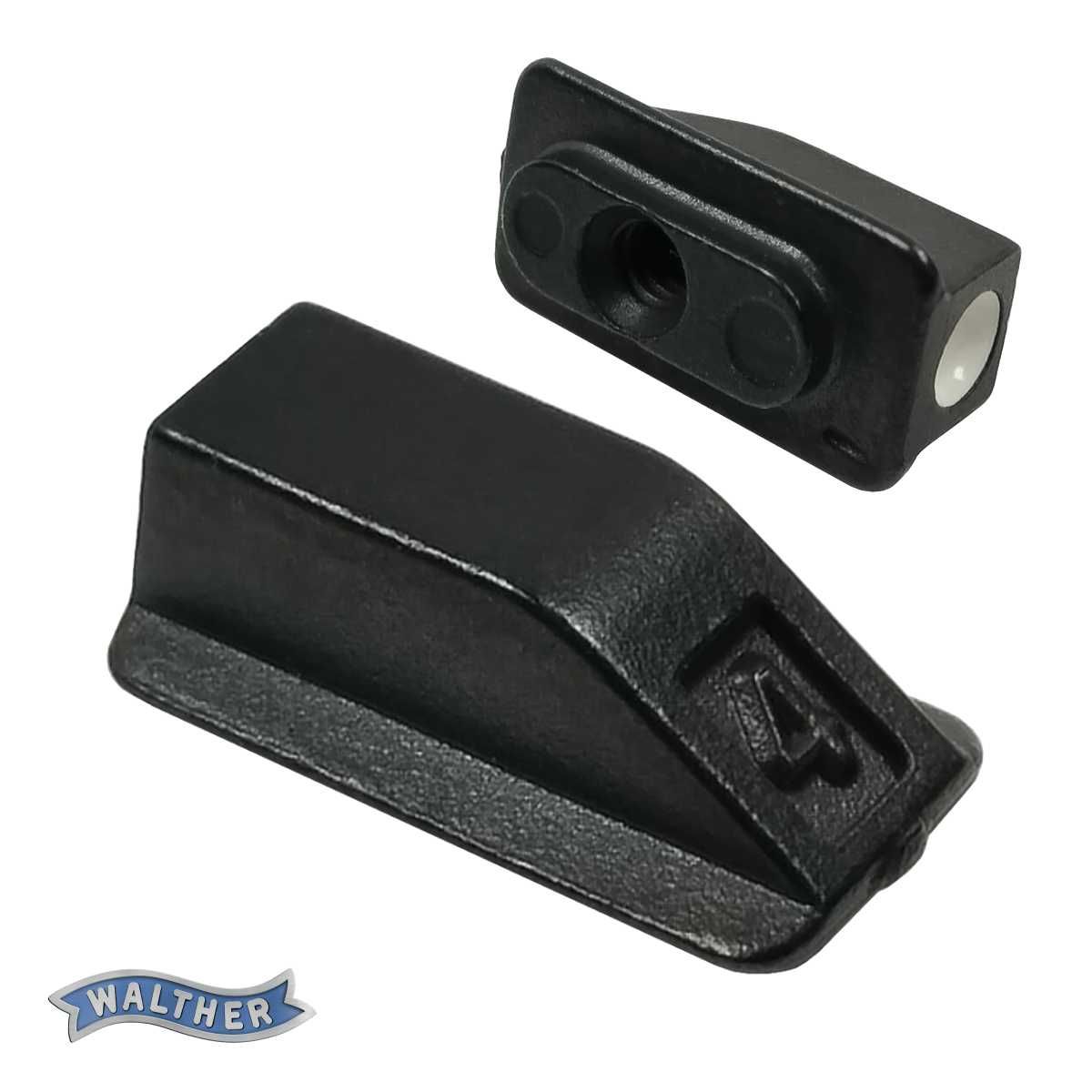 Ocelová muška c. 4 Walther P99 / PPQ / PPS, výška 3,5 mm, bílá tečka