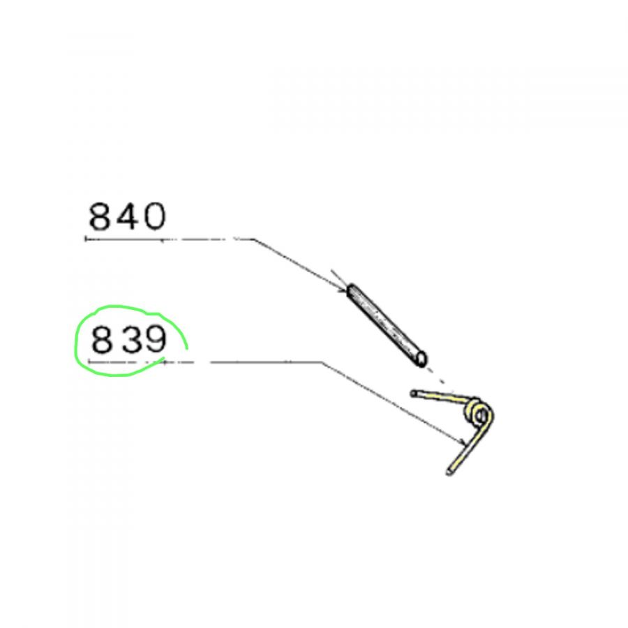Pružina záchytu kohoutu Pardini HP