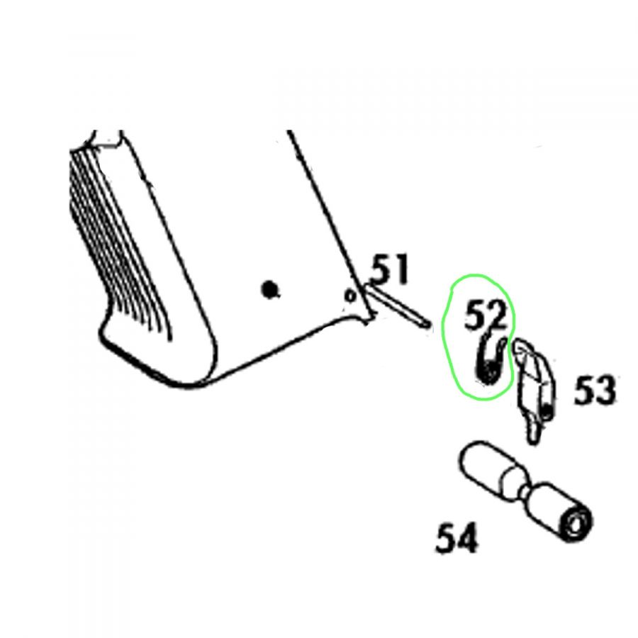 Pružina záchytu zásobníku, Pardini PC/GT