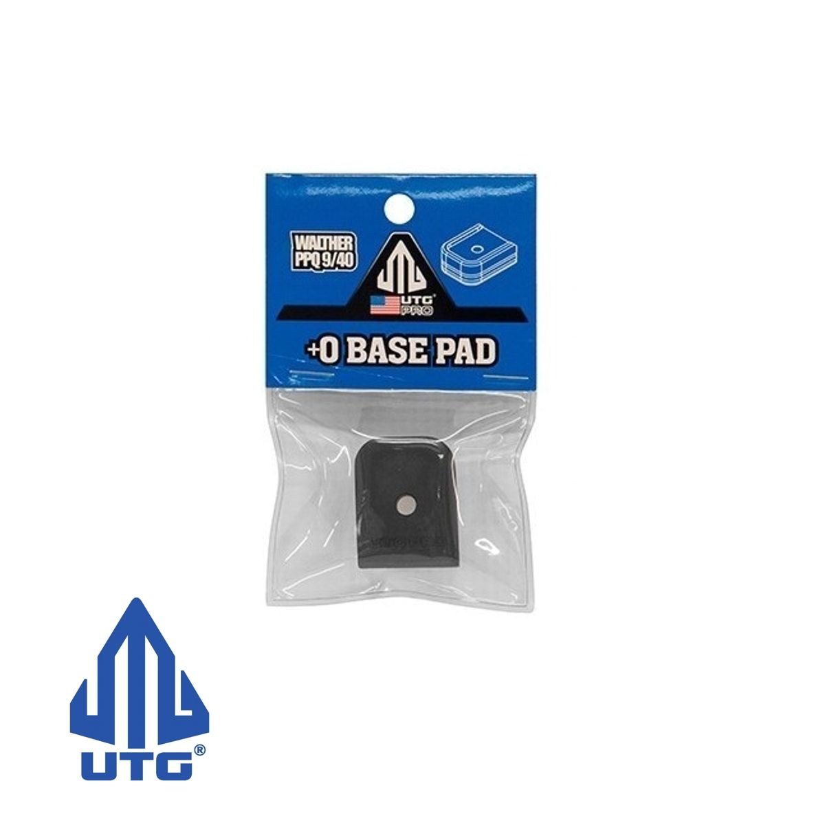 UTG PRO +0 BASE PAD pro zásobník Walther PPQ, 9/40, Alu-hnedý mat