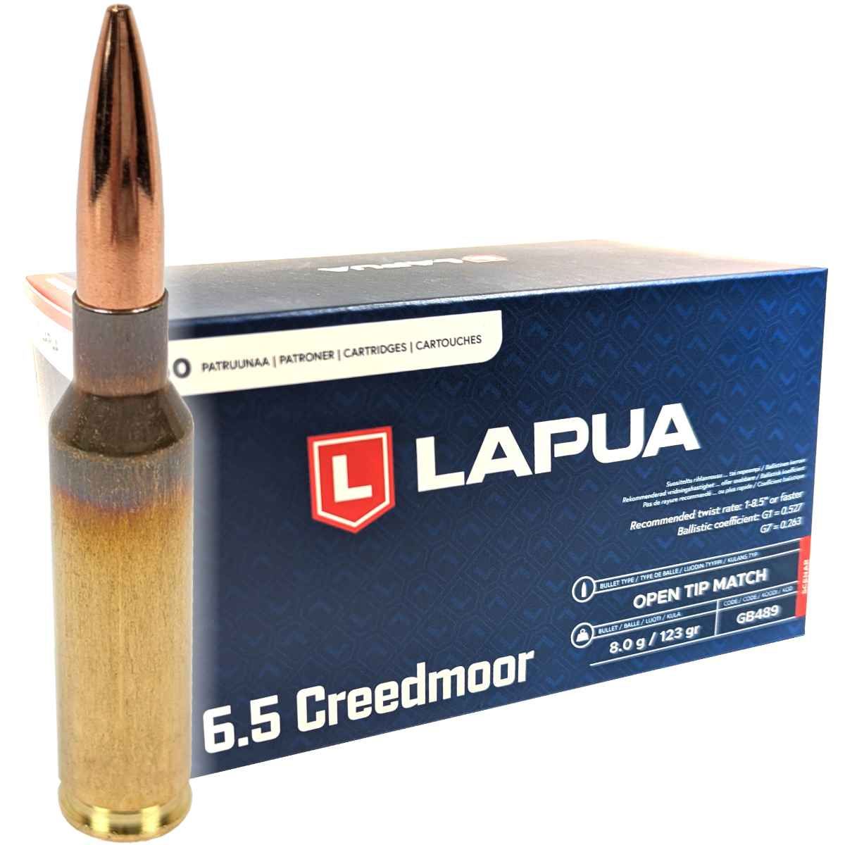 Náboj Lapua 6,5 Creedmoor Scenar, OTM, 8,00 g, 123 gr