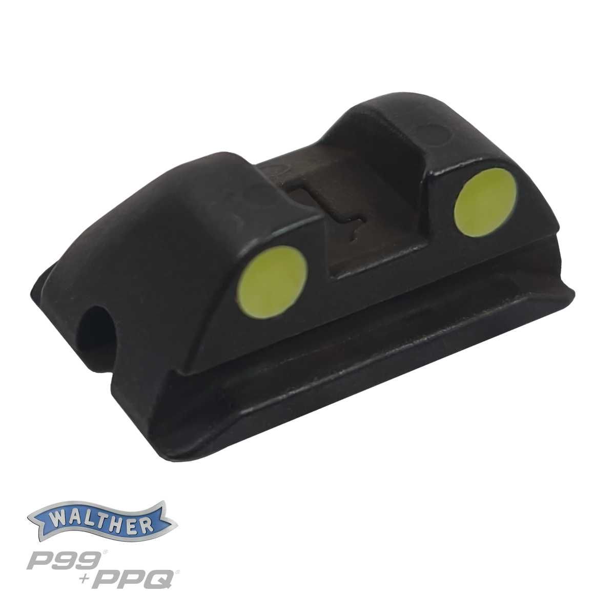 Ocelové hledí c.1 Walther P99/PPQ/PPS/CREED - fosforové tečky, sestava