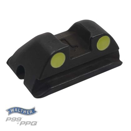 Ocelové hledí c.1 Walther P99/PPQ/PPS/CREED - fosforové tecky, sestava
