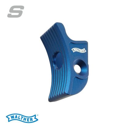 Jazýcek spoušte Walther EXPERT, prohnutý, krátký, modrý