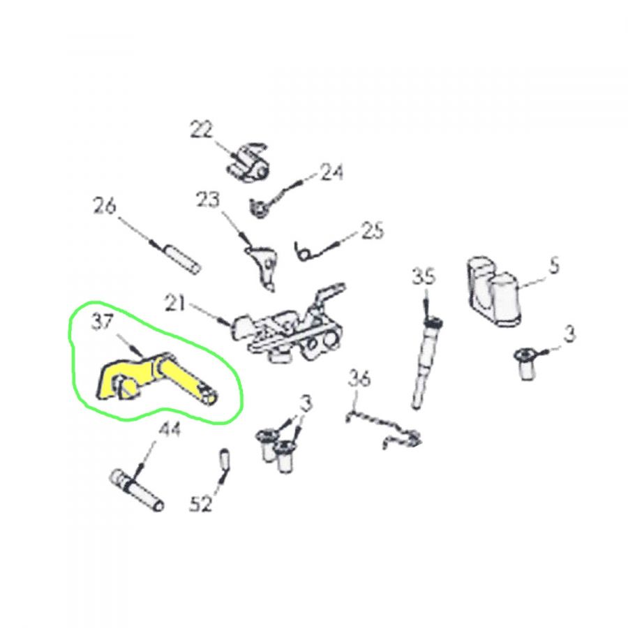 Záchyt záveru - levý (Slide stop lever-Left) pro pistoli SPHINX SDP Compact