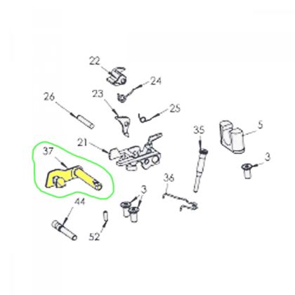 Záchyt záveru - levý (Slide stop lever-Left) pro pistoli SPHINX SDP Compact