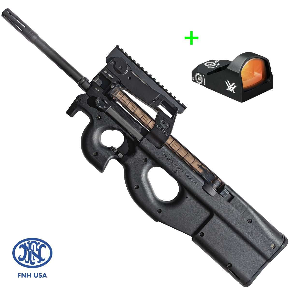 FN PS90, 5,7 x 28 mm + kolimátor Vortex Viper, puška samonabíjecí