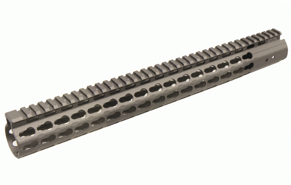 Super tenké predpažbí UTG PRO - Keymod, pro AR-15, 15 palcu, Cerakote Gun Metal