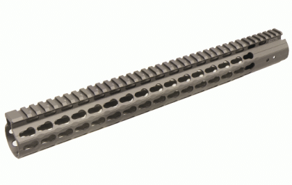 Super tenké predpažbí UTG PRO - Keymod, pro AR-15, 15 palcu, Cerakote Gun Metal