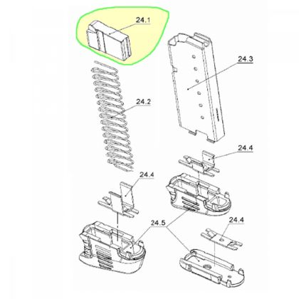 Podavac zásobníku 9 mm Luger - Walther PPS
