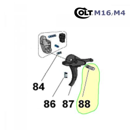 Kolík 4m6x18 pro Walther Colt M4/M16