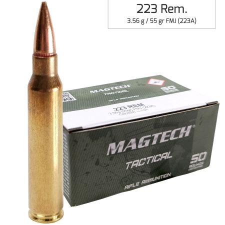 Náboj Magtech 223 Rem FMJ 3,56 g, 55 gr (223A)