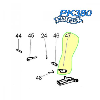 Záchyt záveru - Walther PK380
