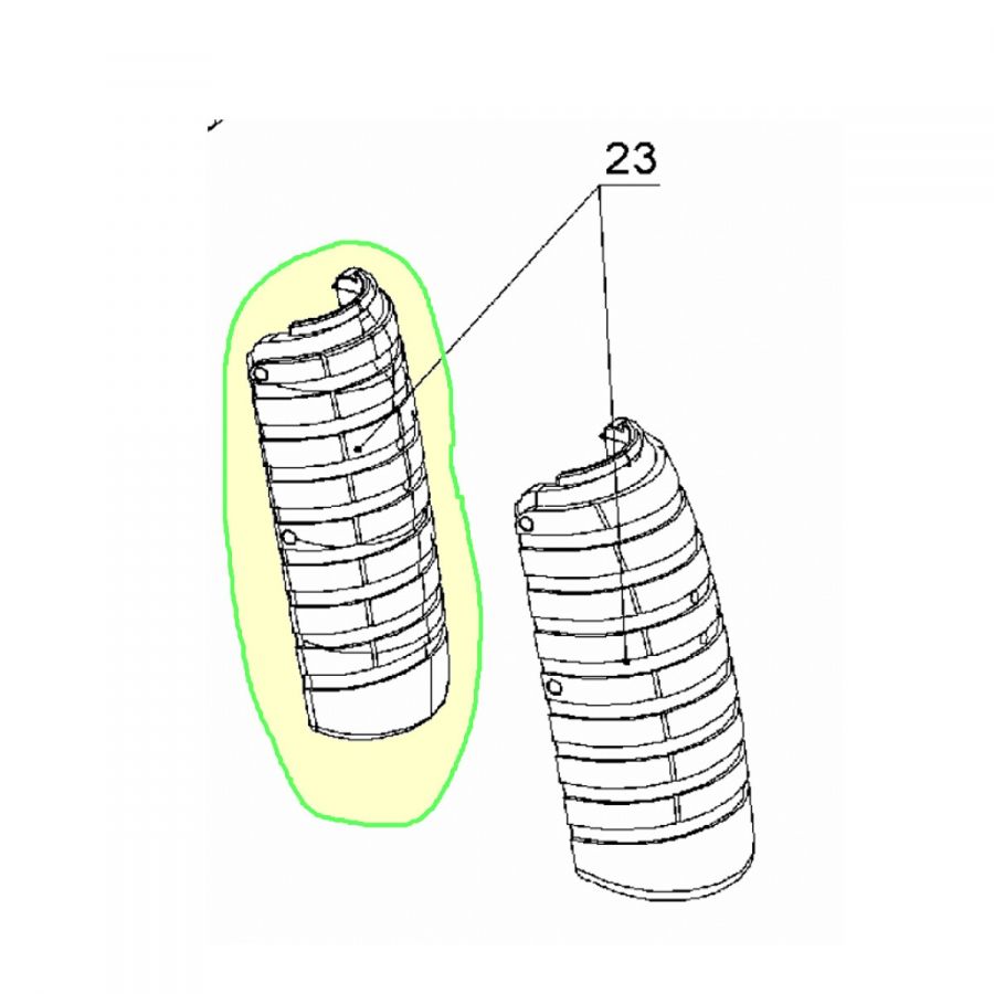 Zadní díl rukojeti, S - Walther PPS