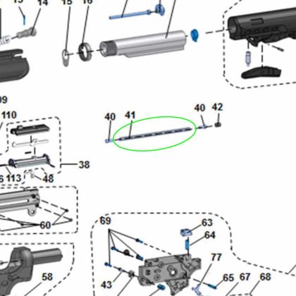 Vratná pružina Hämmerli TAC R1, Walther Colt M4/M16