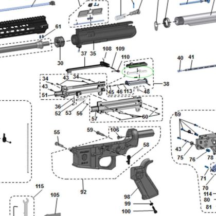 Úderník pro Hämmerli Tac R1, Colt M4/M16/H&K416 ráže 22LR