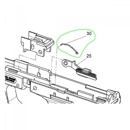 Pružina záchytu záveru - Walther P99/AS/QA