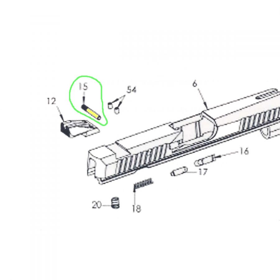 Cep úderníku (Firing Pin Retaining Pin) pro pistoli SPHINX SDP Compact