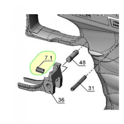 Pružina zádržky zásobníku Walther PPQ Classic (M1)