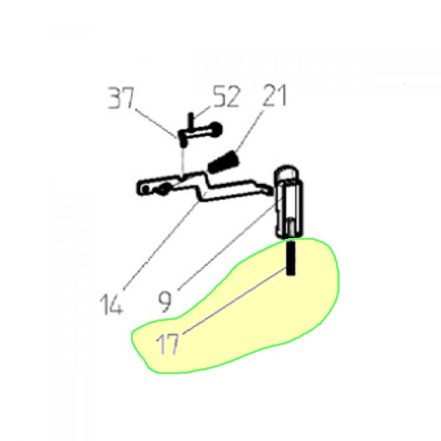 Tlacná pružina prerušovace - Walther G22