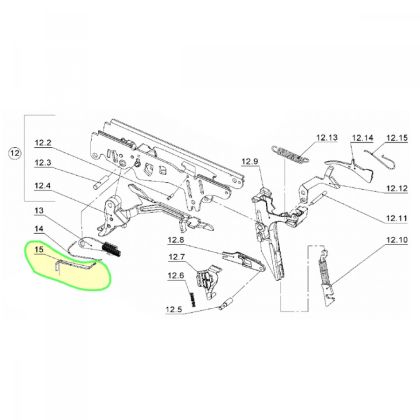 Pružina montážního trmenu - Walther PPS
