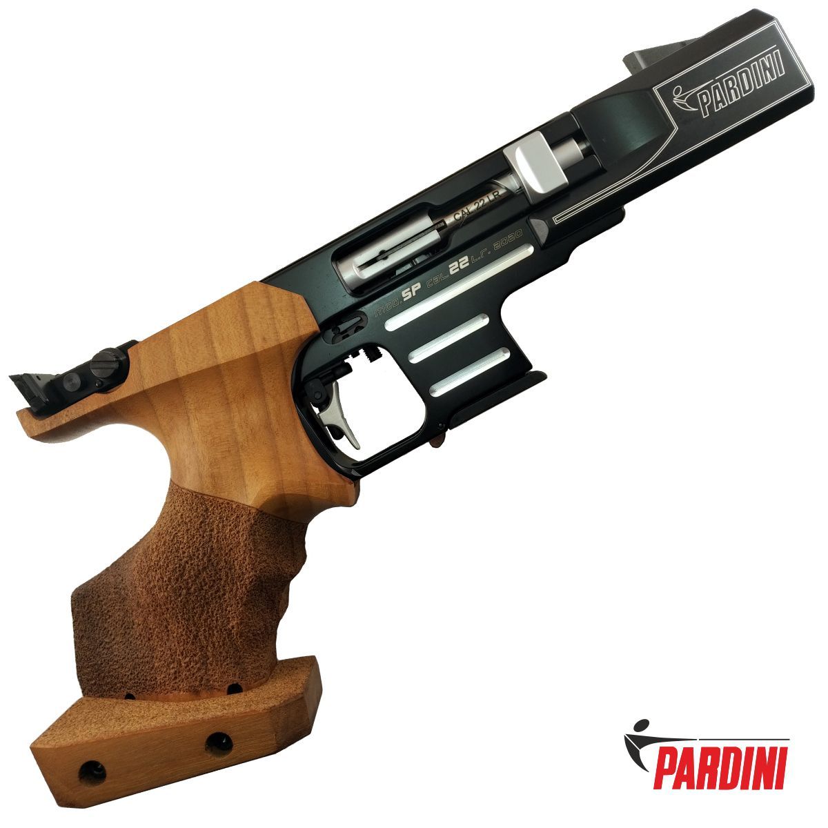 Pardini SP New Rapid Fire 22LR, pistole samonabíjecí sportovní