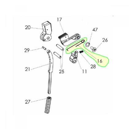 Pružina záchytu záveru, Hämmerli X-ESSE