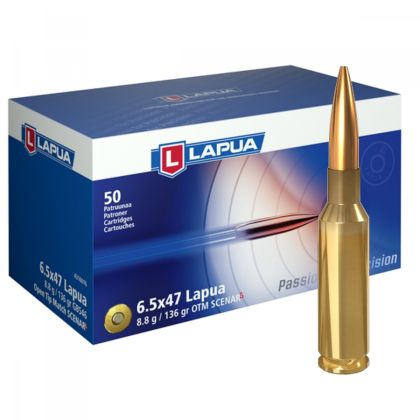 Náboj Lapua 6,5x47 Lapua SCENAR-L, GB546, OTM, 8,80g, 136gr