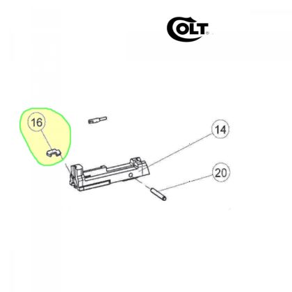 Vytahovac - extraktor, pistole Walther 22lr.
