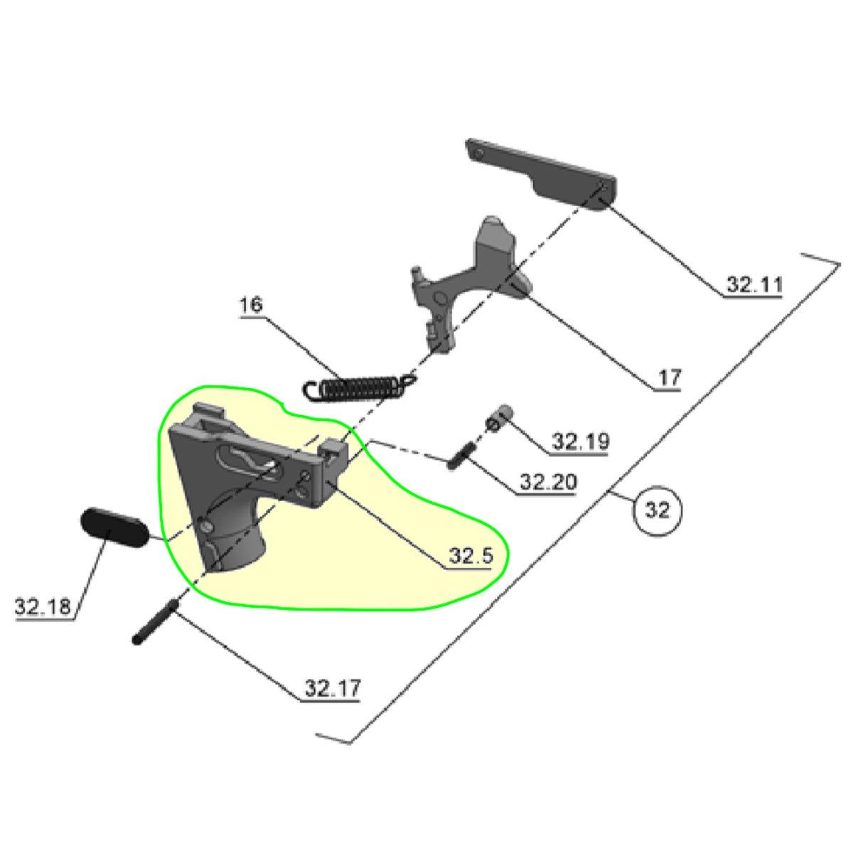 Walther PPS M2, domecek spoušte - díl 32.5