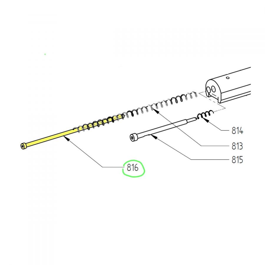 Vodící tyc Pardini HP