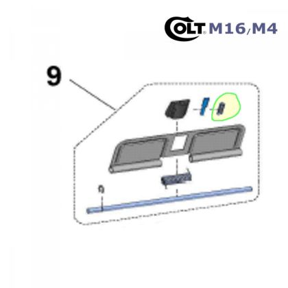 Pružina výhodného okénka pro Walther Colt M4/M16