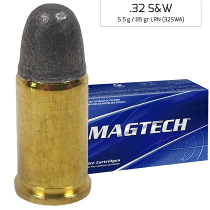 Náboj Magtech 32 S&W LRN (32SWA) 5,50 g, 85 grs