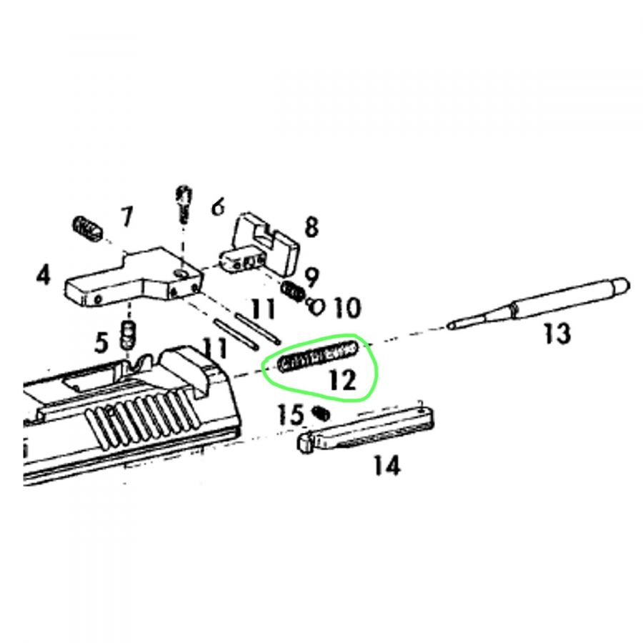 Pružina zápalníku Pardini PC/GT