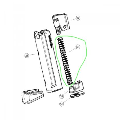 Pružina zásobníku - Walther PPK/S 22LR