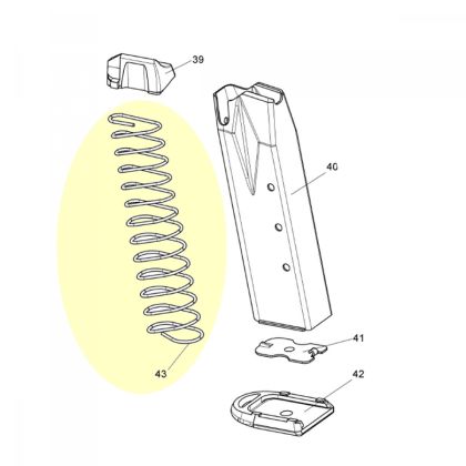 Pružina zásobníku, 10ran - Walther P99