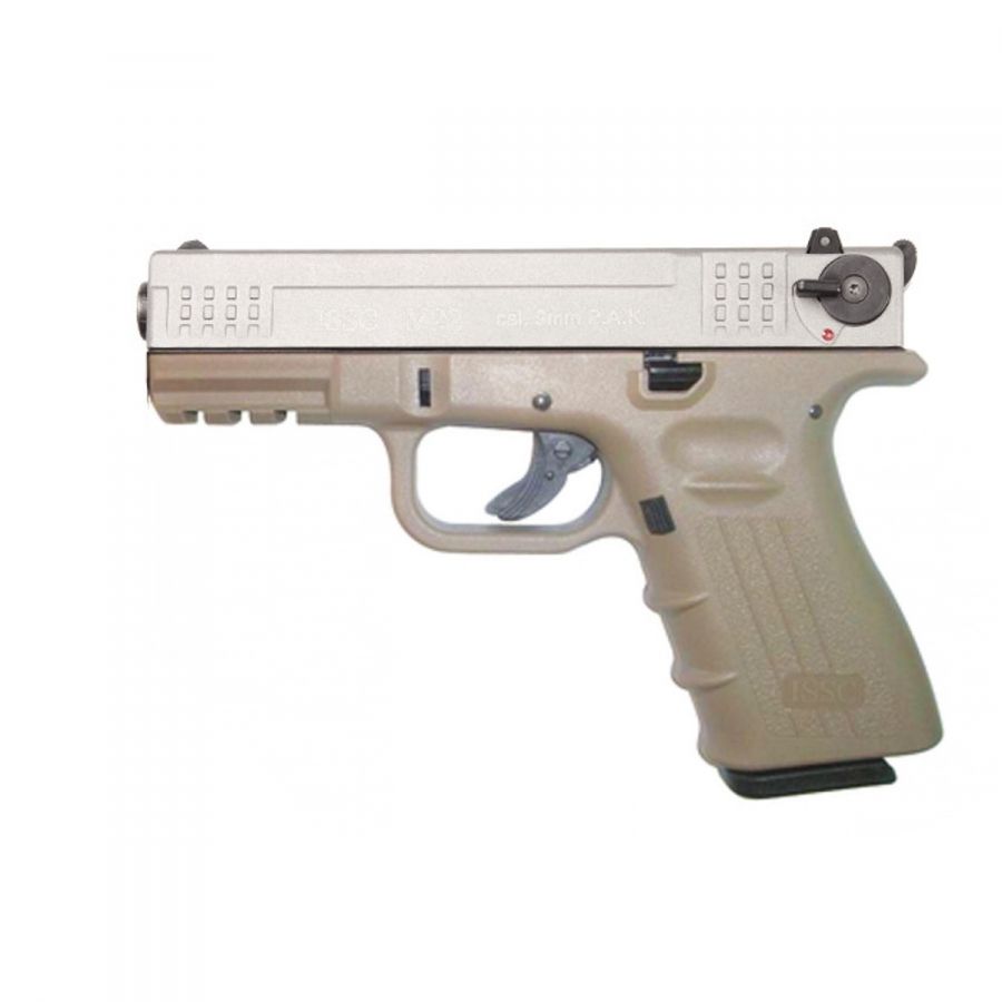 Pistole ISSC, M22, ráže 22LR HV, bicolour (desert-nikl)