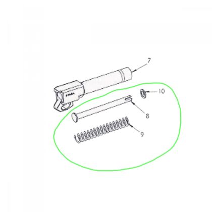 Sestava hlavní pružiny (Recoil set) pro pistoli SPHINX SDP Compact