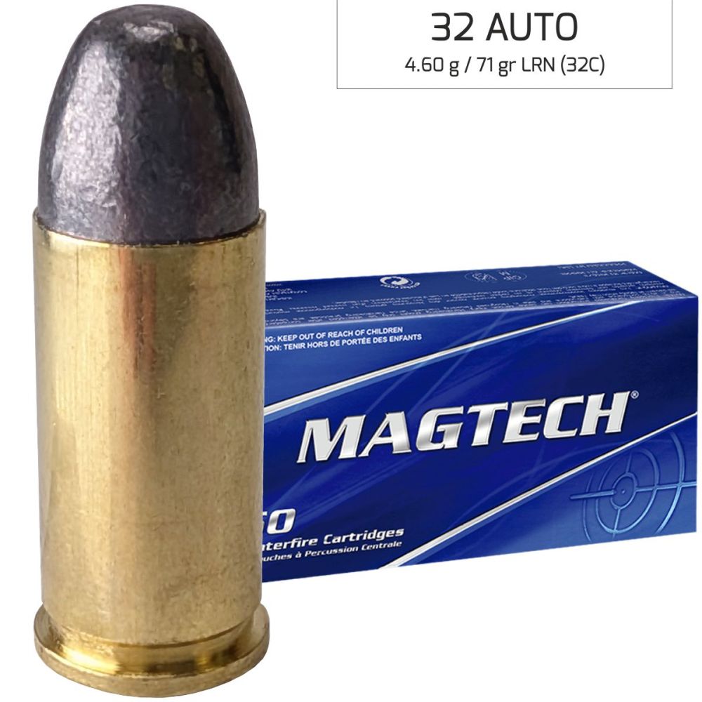 Náboje Magtech 7,65 Browning / 32 AUTO LRN 4,60 g, 71 gr (32C)